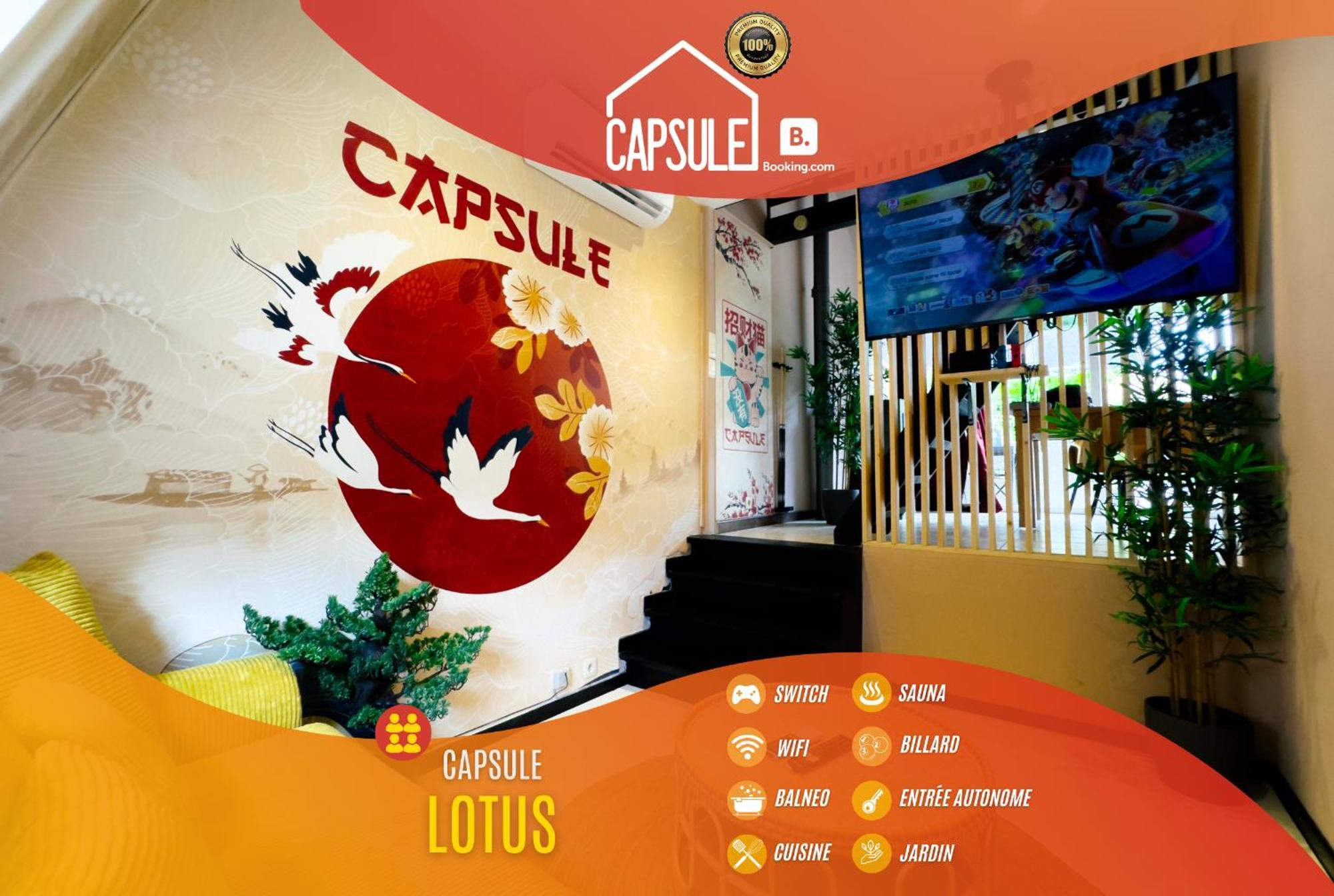 Capsule Lotus-Balneo-Sauna-Billard-Nintendo Hastiere-par-dela Zewnętrze zdjęcie